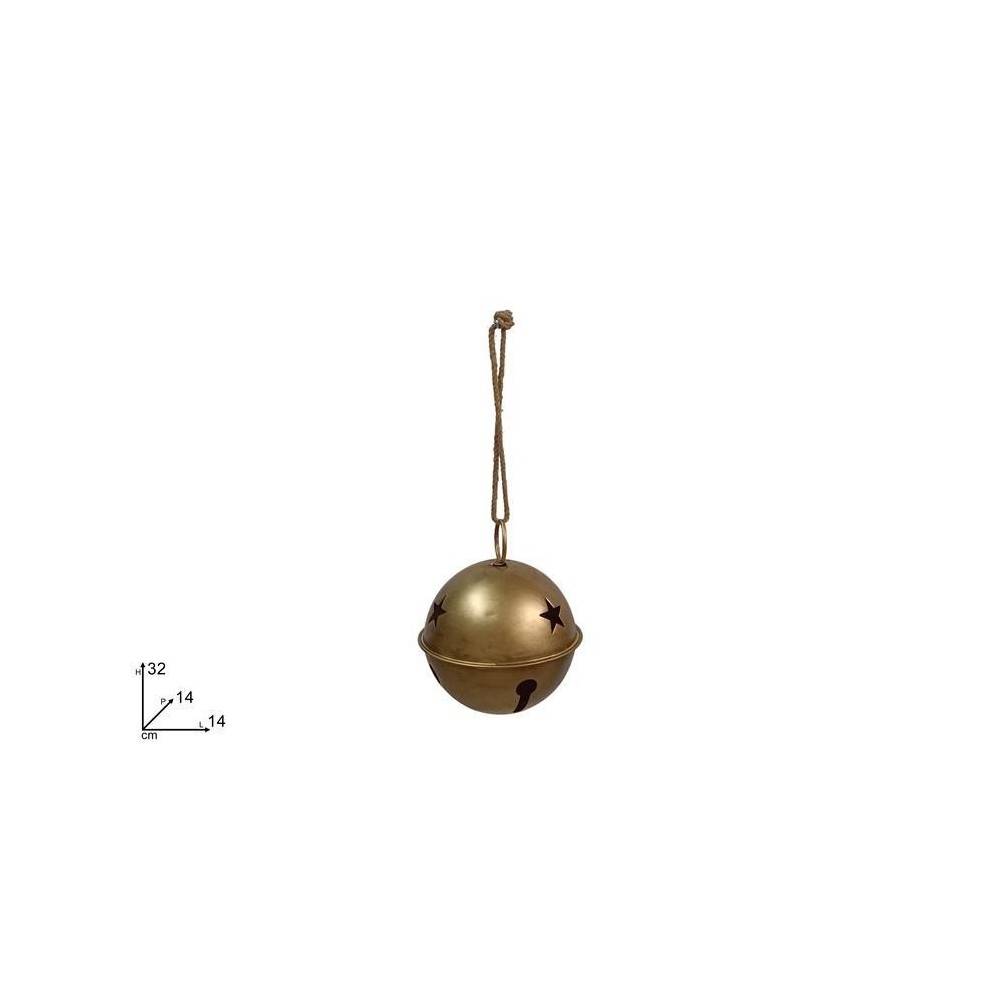 CAMPANACCIO METALLO 14CM ORO